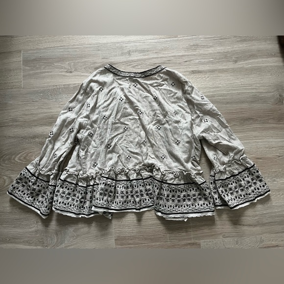 Pilcro Anthropologie Women’s Cropped Eyelet Kimono Boho - Medium/Large - Picture 11 of 11